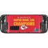 NFL Kansas City Chiefs Super Bowl LVII Champions Steam Deck Handheld Gaming Computer Skin